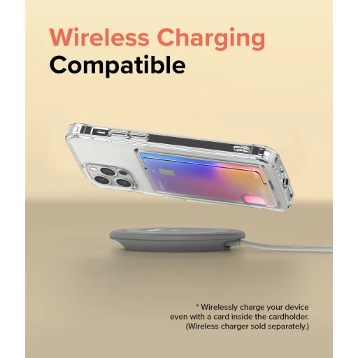 iPhone 12/ 12 Pro Ringke Fusion Card tok kártyatartóval átlátszó - 12