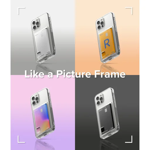 iPhone 12/ 12 Pro Ringke Fusion Card tok kártyatartóval átlátszó - 16