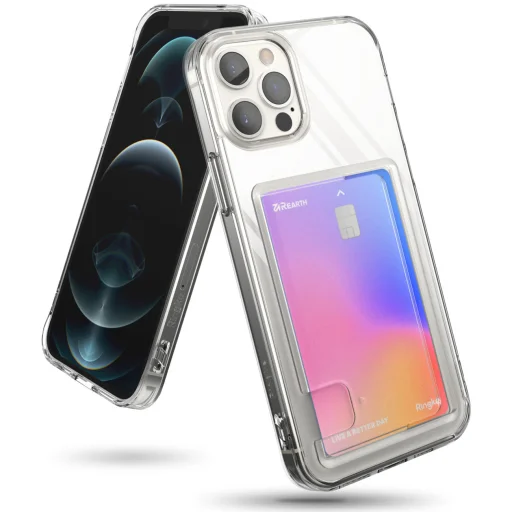 iPhone 12/ 12 Pro Ringke Fusion Card tok kártyatartóval átlátszó - 3