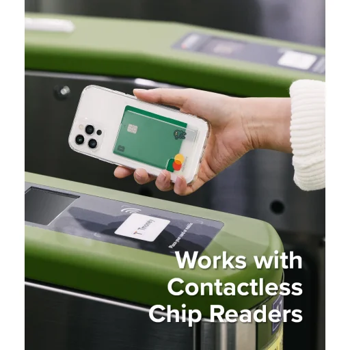 iPhone 12/ 12 Pro Ringke Fusion Card tok kártyatartóval átlátszó - 4