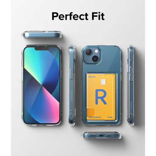 iPhone 13 Ringke Fusion Card tok kártyatartóval átlátszó - 12