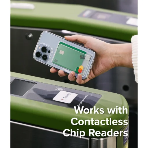 iPhone 13 Pro Ringke Fusion Card tok kártyatartóval átlátszó - 3