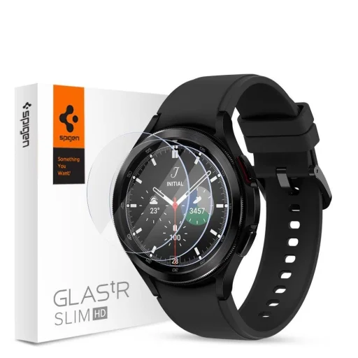 Samsung Galaxy Watch 4 Classic 42mm Spigen Glas.TR Slim 3x üvegfólia - 1
