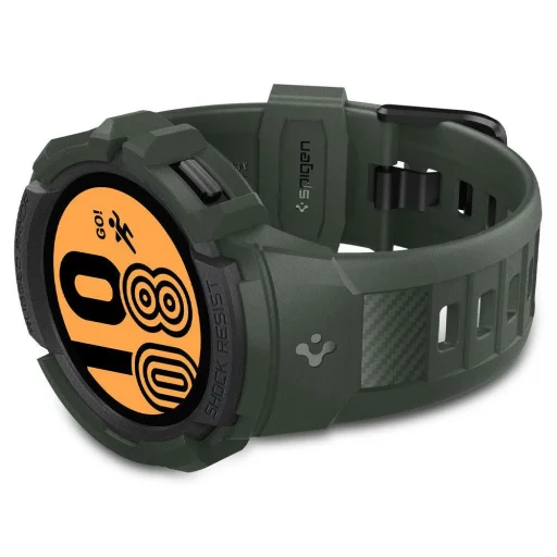 Samsung Galaxy Watch 4 44mm Spigen Rugged Armor Pro szíj és tok Military Green - 6
