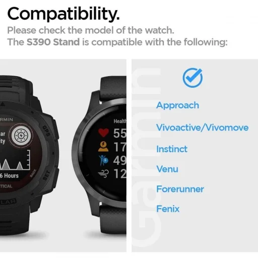 Garmin Spigen S390 Stand töltő állvány fekete - 5