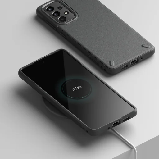 Samsung Galaxy A73 Ringke Onyx fokozott védelmet nyújtó tok szürke - 6