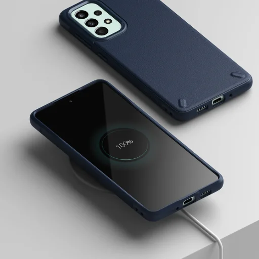 Samsung Galaxy A73 Ringke Onyx fokozott védelmet nyújtó tok sötétkék - 9