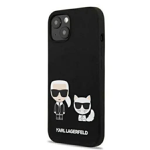 iPhone 13 Karl Lagerfeld KLHMP13MSSKCK Karl Choupette MagSafe hardcase tok fekete - 5