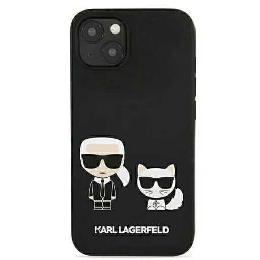iPhone 13 Karl Lagerfeld KLHMP13MSSKCK Karl Choupette MagSafe hardcase tok fekete - 4