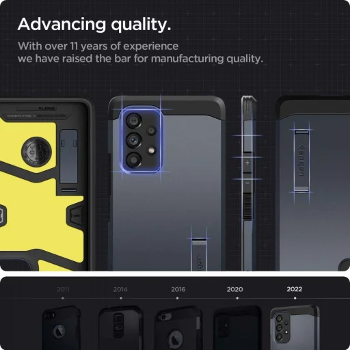 Samsung A53 5G Plus Spigen Tough Armor tok kihajtható támasszal Metal Slate - 8