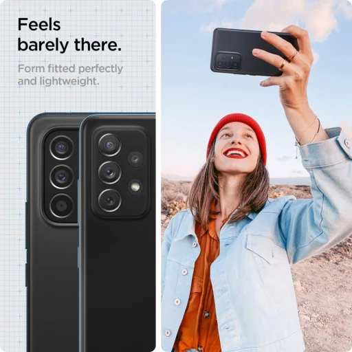 Samsung A53 5G Spigen Thin Fit ultravékony tok fekete - 5