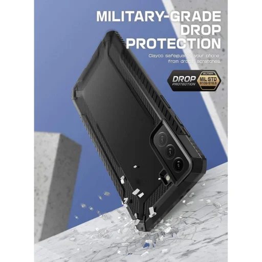 Samsung S21 FE Supcase Clayco Xenon tok fekete - 5