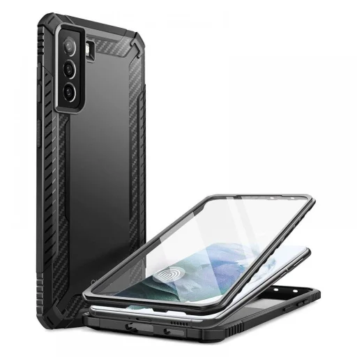 Samsung S21 FE Supcase Clayco Xenon tok fekete - 1