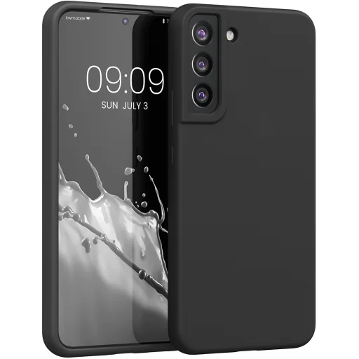 Samsung S22 Plus fekete szilikon TPU tok shockproof - 1