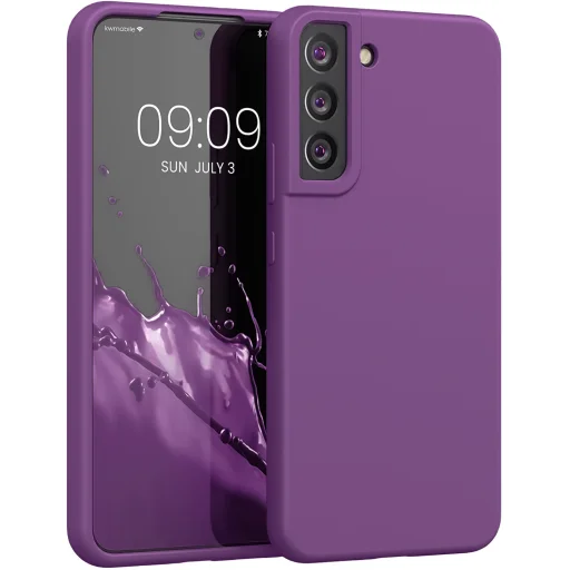Samsung S22 lila szilikon TPU tok shockproof - 1