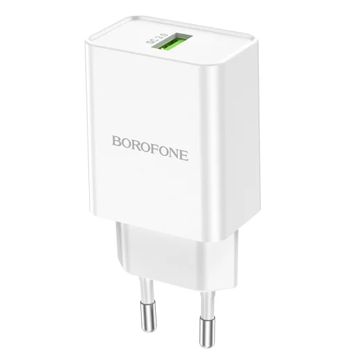 Borofone BN5 Jingrui USB Hálózati töltő QC 3.0 18W fehér - 7
