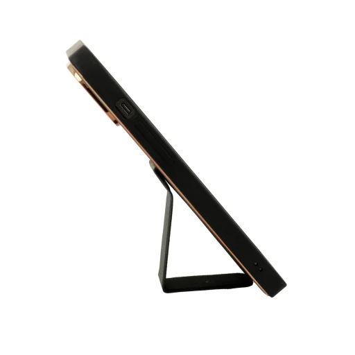 iPhone 11 Tel Protect Luxury bőr tok támasztékkal fekete - 5