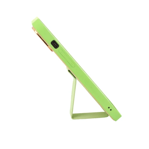 TEL PROTECT Bőr Luxus Álló Tok iPhone 11 Pro Menta - 5