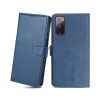 Samsung S20 FE mágneses PU bőr fliptok kártyatartóval kék Alphajack thumbnail