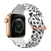Apple Watch 38/40/41mm szilikon óraszíj fehér leopárd mintás Alphajack thumbnail