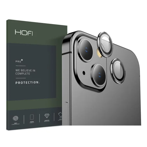 iPhone 13/13 Mini Hofi CamRing Pro+ kameralencse védő üvegfólia fekete - 6