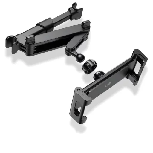 Tech-Protect állítható hosszúságú autós telefontartó, fejtámlára rögzíthető fekete - 7