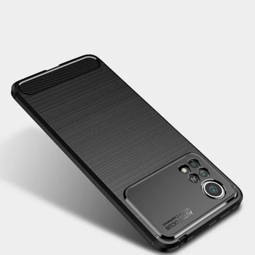 Xiaomi Poco X4 Pro 5G Tech-Protect carbon mintájú TPU tok fekete - 11