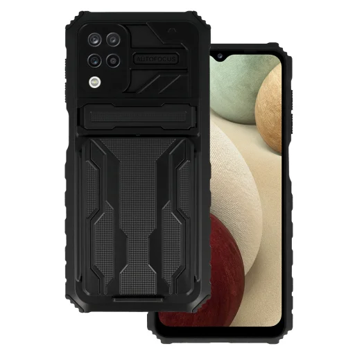 Samsung Galaxy A12 Tel Protect Combo tok fekete - 1