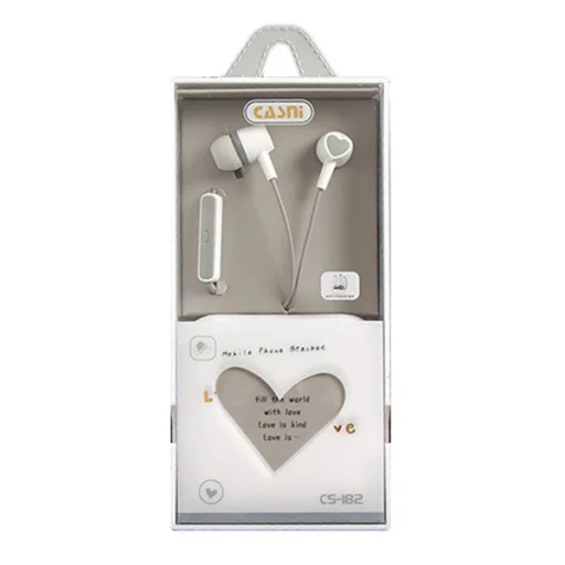 Casni CS-182 fülhallgató 3.5mm jack szürke - 1