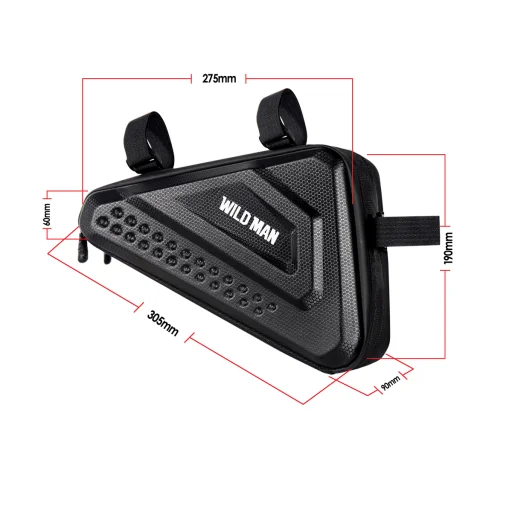 Wildman ES19 kerékpártáska/biciklis táska vízálló 3L - 8