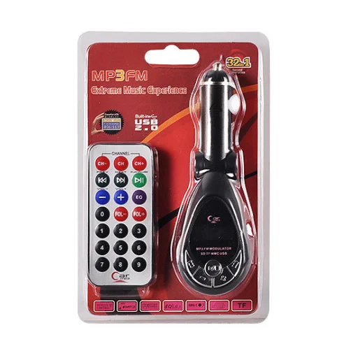 CMP05 FM transmitter távirányító/USB/Micro USB bemenettel - 2