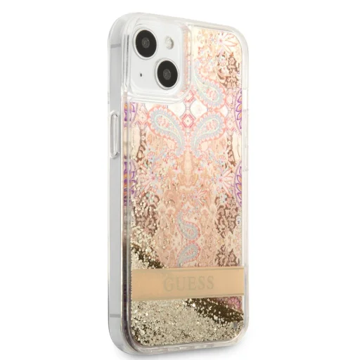 iPhone 7/8/SE 2020/SE 2022 Guess Liquid Glitter Flower csillámos tok arany (GUHCI8LFLSD) - 6
