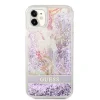 iPhone 11 Guess Liquid Glitter Flower csillámos tok lila (GUHCN61LFLSU) thumbnail