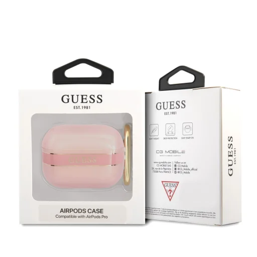 Airpods Pro 1/2 Guess TPU Stripe tok rózsaszín - 3