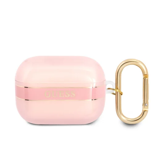 Airpods Pro 1/2 Guess TPU Stripe tok rózsaszín - 1