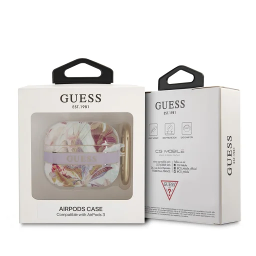 Airpods 3 Guess TPU Flower tok lila - 3
