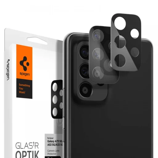Samsung Galaxy A33 5G / A53 5G / A73 5G Spigen Optik.TR 2x kameralencsevédő 9H üveg (AGL04307) - 1