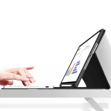 iPad Air 4 2020 / Air 5 2022 Tech-Protect védőtok ceruza hellyel és angol billentyűzettel fekete