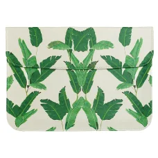 Laptop tok 13.3'' műbőr, levélmintás (MB-01) sleeve