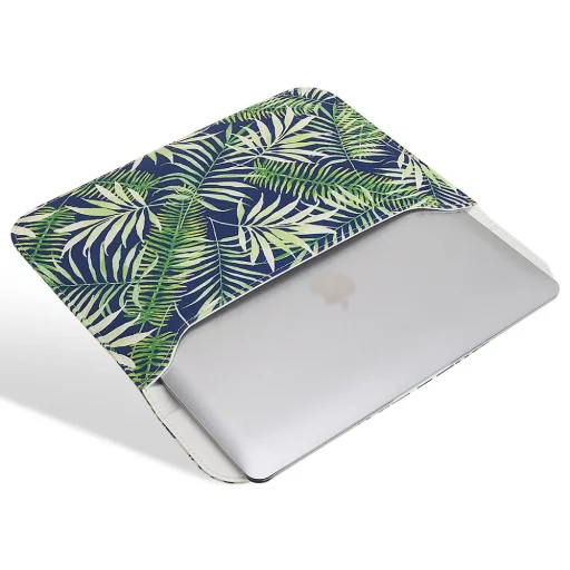 Laptop tok 13.3'' műbőr, levélmintás (MB-01) sleeve - 4
