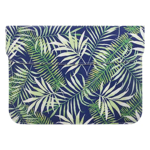 Laptop tok 13.3'' műbőr, trópusi levélmintás (MB-03) sleeve - 1