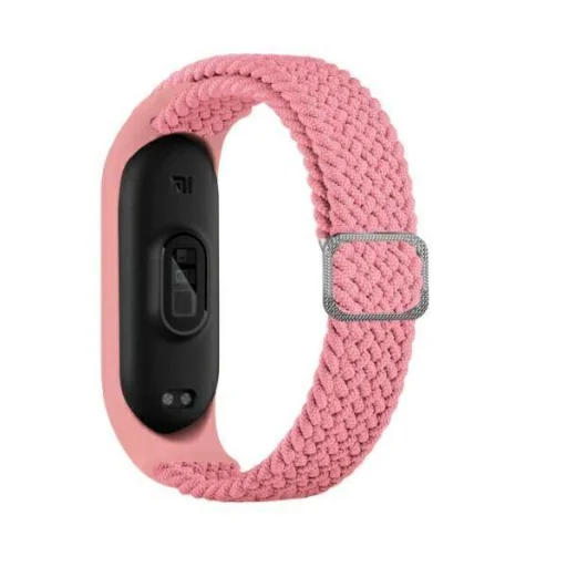 Xiaomi Mi Band 3/4 Beline textíl óraszíj rózsaszín - 1