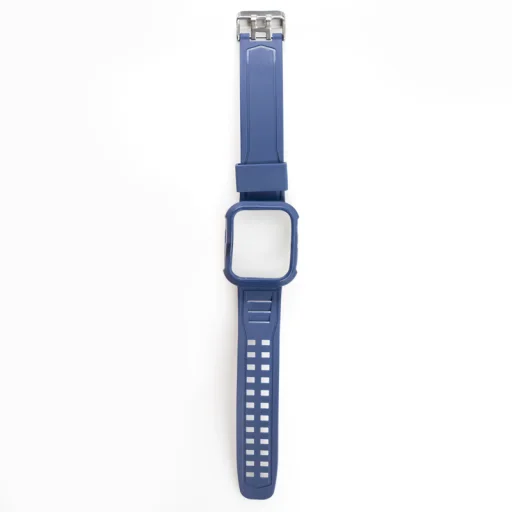 Apple Watch 42/44/45 mm Beline Silicone óraszíj + tok kék - 3