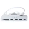 Satechi USB-C Clamp HUB iMac 24'' (2021) / (1x USB-C, 3x USB-A 3.0, 1x microSD, 1x SD kártyaolvasó) - Ezüst thumbnail