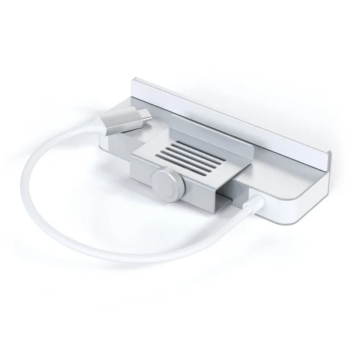Satechi USB-C Clamp HUB iMac 24'' (2021) / (1x USB-C, 3x USB-A 3.0, 1x microSD, 1x SD kártyaolvasó) - Ezüst - 7