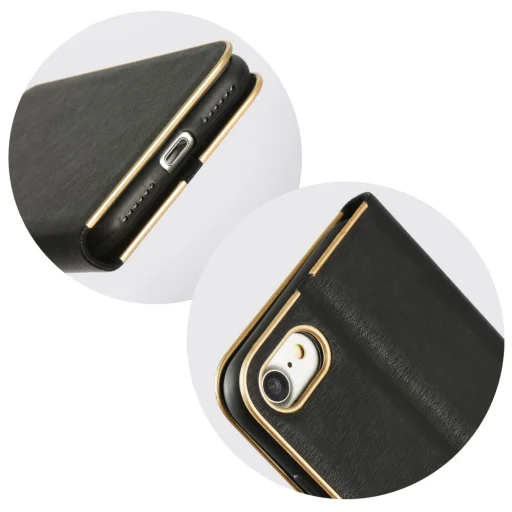 Xiaomi Poco M4 Pro 5G Forcell Luna Gold fliptok fekete - 3