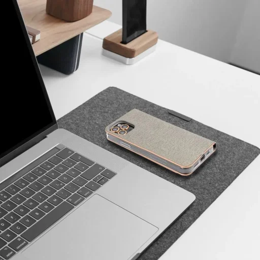 Xiaomi Poco M4 Pro 5G Forcell Luna Gold fliptok szürke - 6