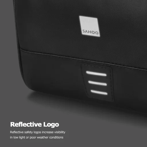 Biciklitáska / kerékpártáska cipzárral 2L fekete (SAHOO 112049) - 5