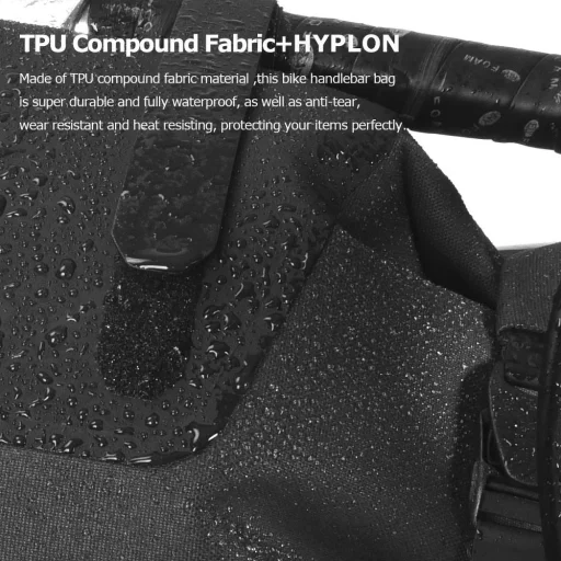 Biciklitáska / kerékpártáska cipzárral 7L fekete (SAHOO 112030) - 7