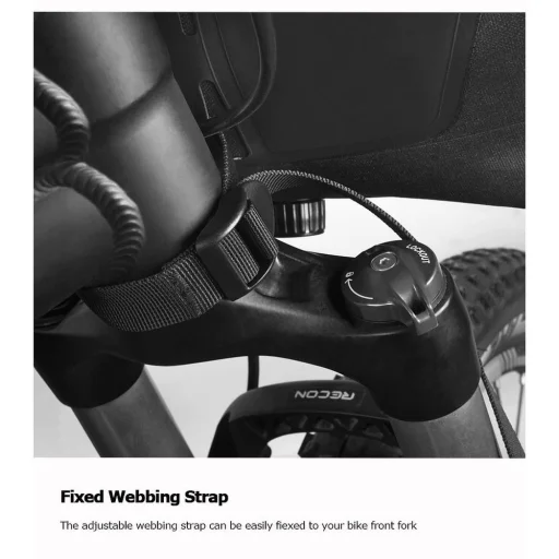 Biciklitáska / kerékpártáska cipzárral 7L fekete (SAHOO 112030) - 4